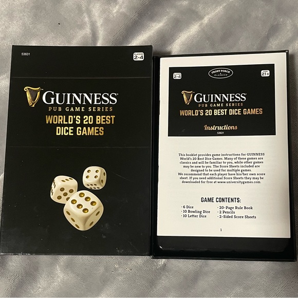 Guinness Pub Games Series Dice Games - Picture 1 of 9